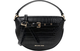 Кожаная сумка-купол, женская черная наплечная сумка среднего размера Michael Kors 35t1gu5c6e-black