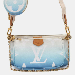 Louis Vuitton Blue Monogram Giant By The Pool Collection Multi Pochette Accessoires Bag 1111234