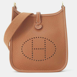 Hermes Gold Taurillon Clemence Evelyne TPM Bag 1111201