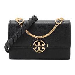 Кожаная сумка через плечо женская черная Tory Burch 80532-0321