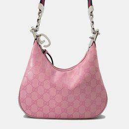 Gucci Pink Pvc Canvas Attach Hobo Bag 1140559