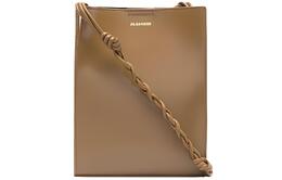 Гладкая кожаная сумка через плечо женская коричневая Jil Sander jspu853173wub69158n215