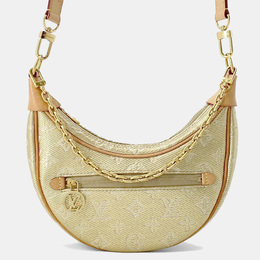 Louis Vuitton Loop Gold Monogram Laminated Jacquard Hobo Bag 1157702