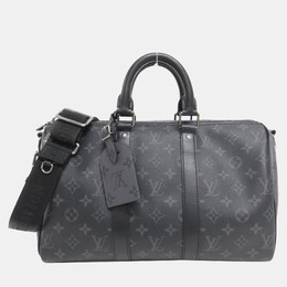 Louis Vuitton Monogram Eclipse Keepall Bandouliere 35 Boston Bag 1157418
