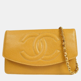 Chanel: Бежевый кошелёк 