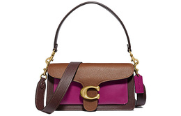 Сумка через плечо Tabby Multicolor Leather Wine God из смешанной кожи с меховыми вставками Multicolor Coach 76105-b4pw7