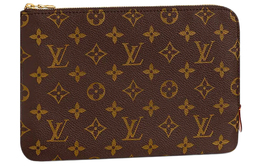 Женская коричневая сумочка-клатч из кожи с покрытием Louis Vuitton m44500