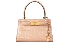 Сумка через плечо Lee Radziwill из кожи мини телесного розового Tory Burch 75269-288