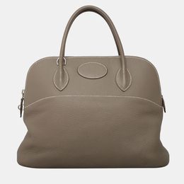 Hermes Bolide 35 Etoupe Clemence Leather Bag 1171970