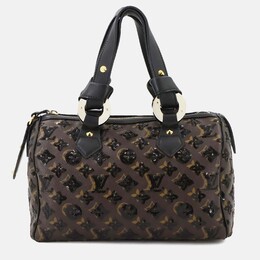 Louis Vuitton: Чёрная сумка  Speedy 30
