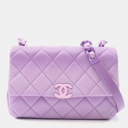 Chanel: Фиолетовая сумка 