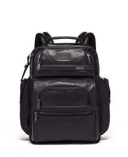 Кожаный короткий рюкзак Alpha 3 Tumi, черный 8510692 | black