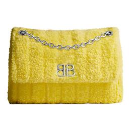 Полиэстеровая женская жёлтая сумка Balenciaga через плечо 7816722aa053504