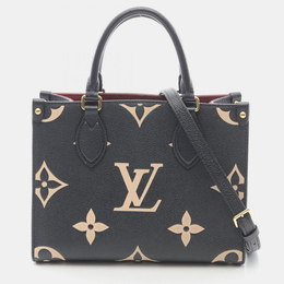 Louis Vuitton OnTheGo PM Black Bicolor Monogram Empreinte Leather Tote Bag 1185557