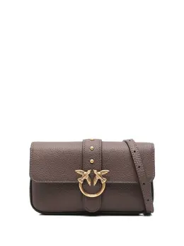 Сумка через плечо с застежкой Love Birds Pinko, коричневый 31721498 | коричневый