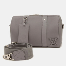 Louis Vuitton Aerogram City Keepall Grey Leather Shoulder Bag 1188886