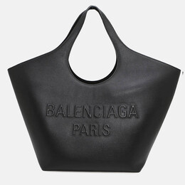 Balenciaga: Чёрная сумка-шоппер 