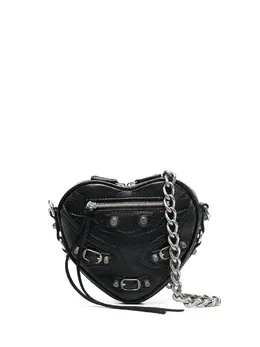 Мини-сумка через плечо Le Cagole Heart Balenciaga, черный 18945258 | черный