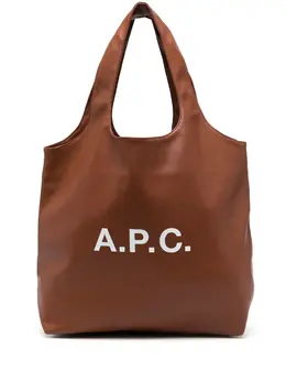 Сумка-тоут с логотипом A.P.C., коричневый 19588197 | коричневый