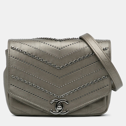 Chanel: Серая сумка 