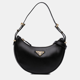 Prada Black Small Soft Calf Arque Satchel 1195217