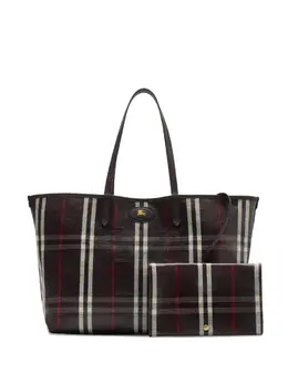 Сумка-шоппер Highlands Check Burberry, коричневый 31354913 | коричневый