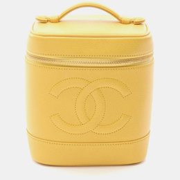 Chanel: Жёлтая сумка 