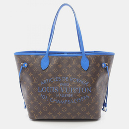 Louis Vuitton: Коричневая сумка-шоппер  Neverfull MM