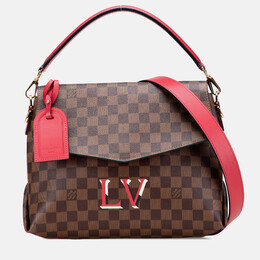 Louis Vuitton Brown/Red Damier Ebene Beaubourg MM Bag 1198059