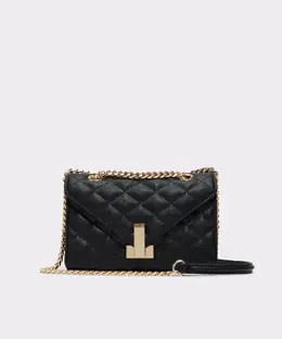 Женская сумка-бандо с металлической застёжкой Aldo, черный mp_0016467_chelsy | negro