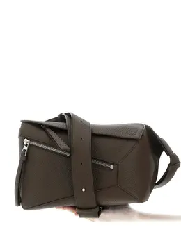 Маленькая кожаная поясная сумка Puzzle Loewe, зеленый 31140940 | зеленый