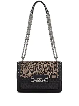 Сумка через плечо с леопардовым принтом Michael Kors, черный 30037306 | черный
