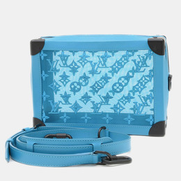 Louis Vuitton See Through Soft Trunk Turquoise Monogram Canvas Shoulder Bag 1205535