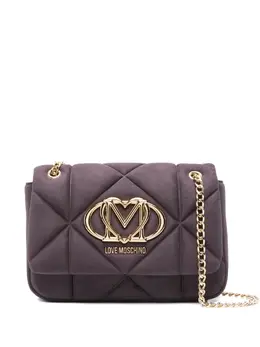 Стеганая сумка через плечо с логотипом Love Moschino, фиолетовый 31661196 | фиолетовый