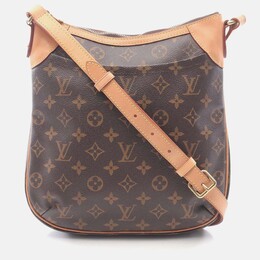 Louis Vuitton Odéon PM Brown Monogram Leather Crossbody Shoulder Bag 1206310