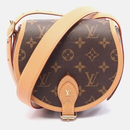 Louis Vuitton Tambourine Brown Monogram Canvas Leather Shoulder Bag 1206325
