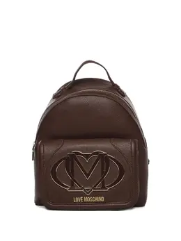 Рюкзак с логотипом Love Moschino, коричневый 31562564 | коричневый