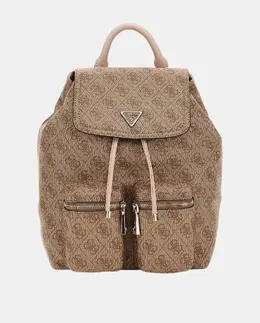 Рюкзак с магнитной застёжкой на клапане Guess, бежевый a55603247 | beige