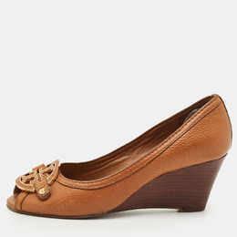 Tory Burch: Коричневые босоножки 