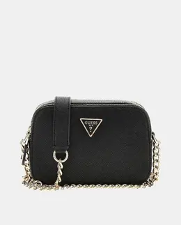 Сумка через плечо с двойной молнией Guess, черный a55366700 | negro