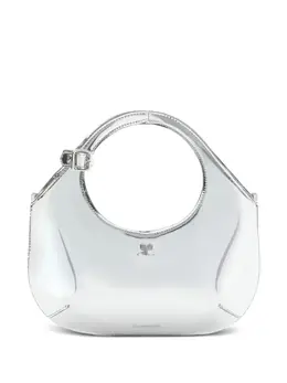 Courreges Маленькая сумка-тоут Holy с эффектом металлик Courrèges, серебряный 23819576 | серебристый