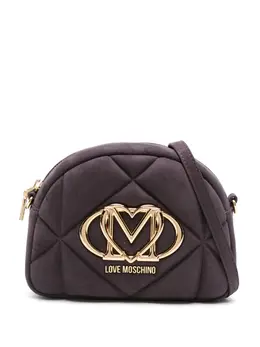 Love Moschino quilted logo-plaque crossbody bag 31564953