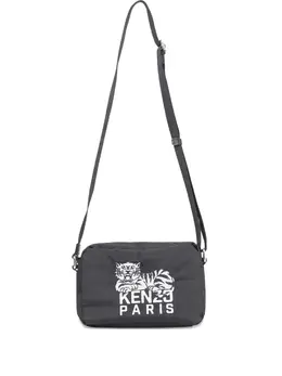 Kenzo tiger-embroidered messenger bag 31847438