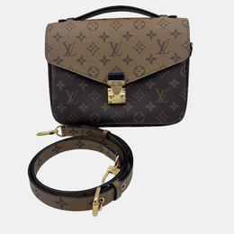 Louis Vuitton Brown Monogram Reverse Canvas Pochette Metis Bag 1212956