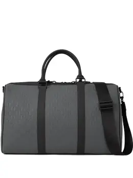 Karl Lagerfeld monogram-embossed weekender bag 30685279