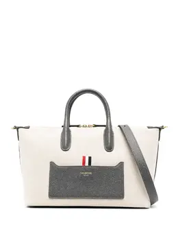 Сумка-тоут на молнии Thom Browne, нейтральный 20412240 | нейтральные цвета
