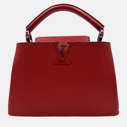 Louis Vuitton Red Leather Capucines BB Bag 1213083