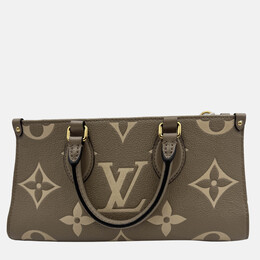 Louis Vuitton: Бежевая сумка-шоппер 