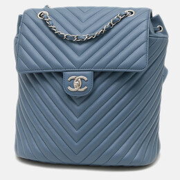 Chanel: Голубой рюкзак 