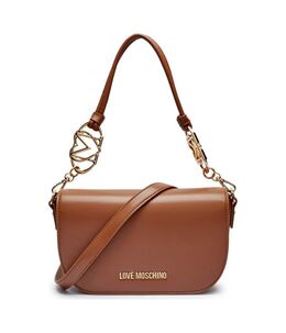Сумка женская Love Moschino через плечо с декоративным ремнем, коричневый lm251w00002120100os | marrone